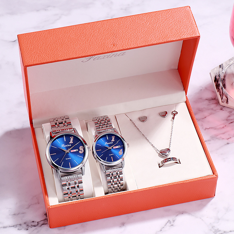 Fasina Lifetime New Couple 1314 Lover’s Life Fashionable Waterproof Quartz Watch Steel Band Women’s Watch zybercart.com