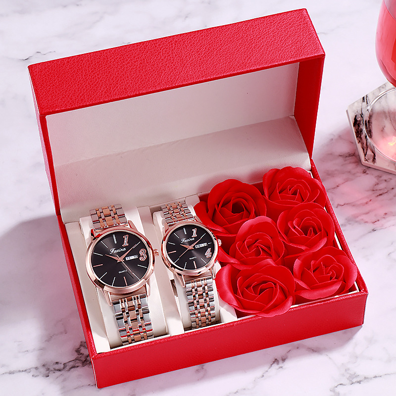 Fasina Lifetime New Couple 1314 Lover’s Life Fashionable Waterproof Quartz Watch Steel Band Women’s Watch zybercart.com
