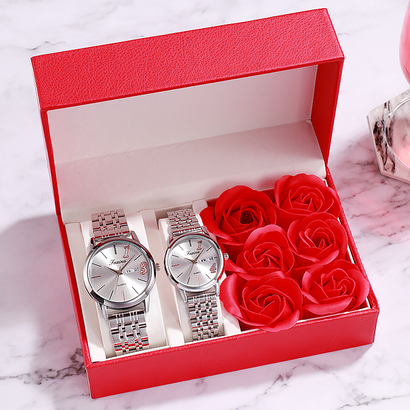 Fasina Lifetime New Couple 1314 Lover’s Life Fashionable Waterproof Quartz Watch Steel Band Women’s Watch zybercart.com