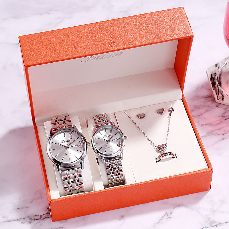 Fasina Lifetime New Couple 1314 Lover’s Life Fashionable Waterproof Quartz Watch Steel Band Women’s Watch zybercart.com