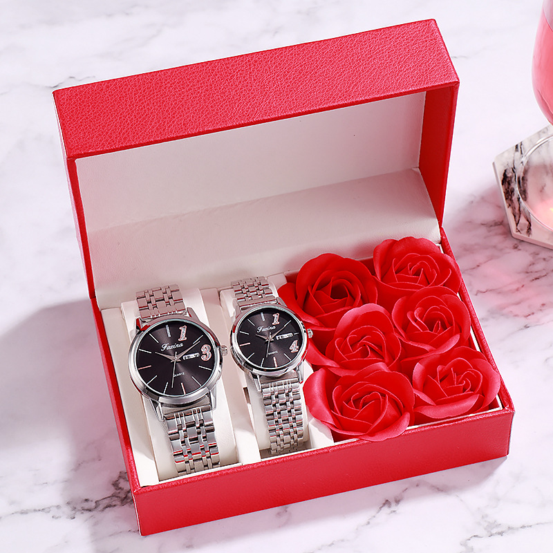 Fasina Lifetime New Couple 1314 Lover’s Life Fashionable Waterproof Quartz Watch Steel Band Women’s Watch zybercart.com