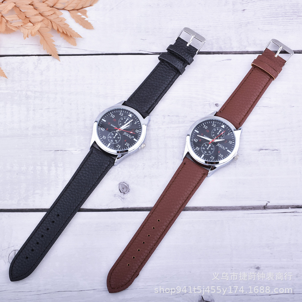Men’s Watch Signature Pen Wallet Keychain Set Father’s Day Gift for Boyfriend Birthday Gift zybercart.com