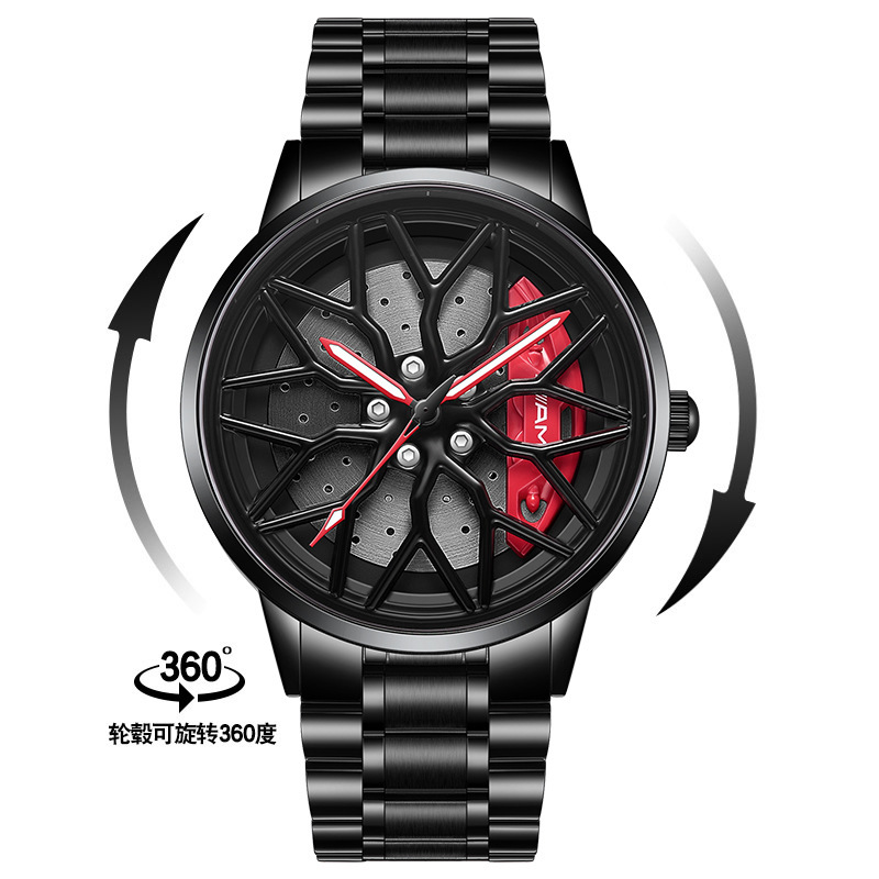 SVJ dropshipping men’s watch high-end authentic wheel watch three-dimensional hollow C63 forged men’s watch quartz watch zybercart.com
