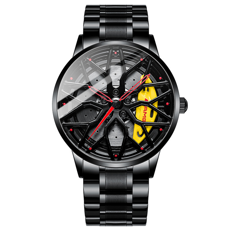 SVJ dropshipping men’s watch high-end authentic wheel watch three-dimensional hollow C63 forged men’s watch quartz watch zybercart.com