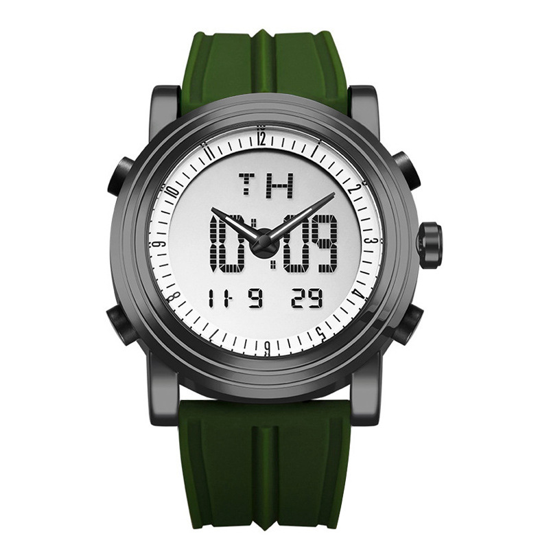 Sinobi Men’s Watch Men’s Double Luminous Cool Creative Sports Silicone Watch Electronic Watch Cross-border S9368 zybercart.com