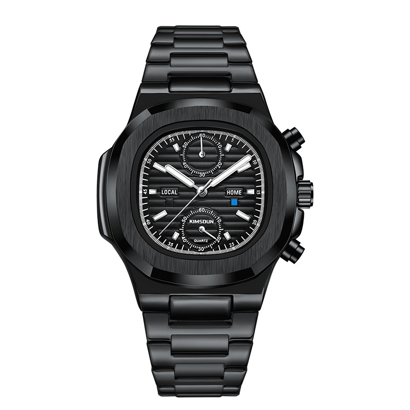 New Kingston brand Nautilus watch cross-border men’s watch waterproof multi-function quartz watch business men’s watch zybercart.com