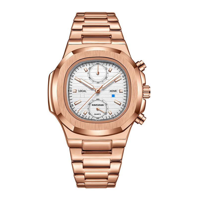New Kingston brand Nautilus watch cross-border men’s watch waterproof multi-function quartz watch business men’s watch zybercart.com