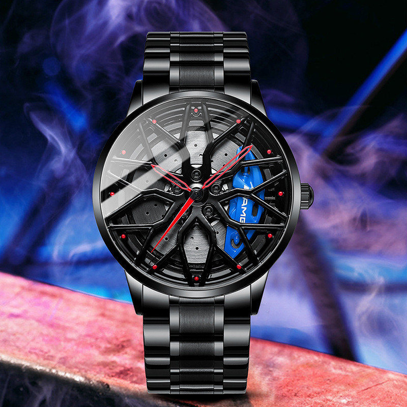 SVJ dropshipping men’s watch high-end authentic wheel watch three-dimensional hollow C63 forged men’s watch quartz watch zybercart.com