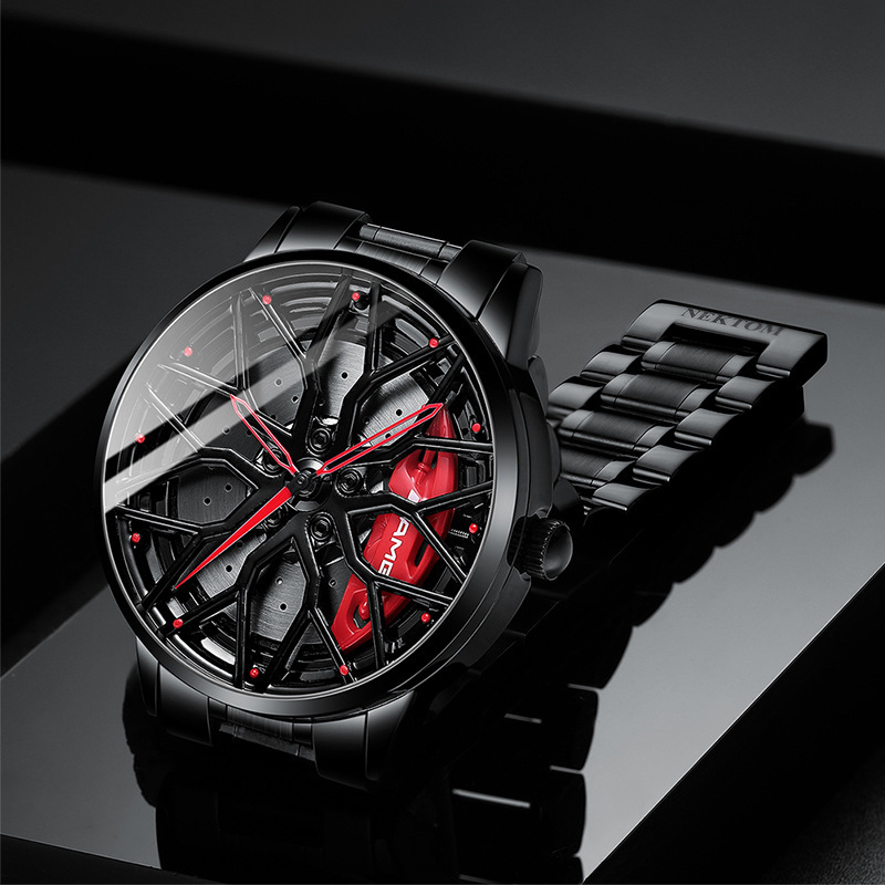 SVJ dropshipping men’s watch high-end authentic wheel watch three-dimensional hollow C63 forged men’s watch quartz watch zybercart.com
