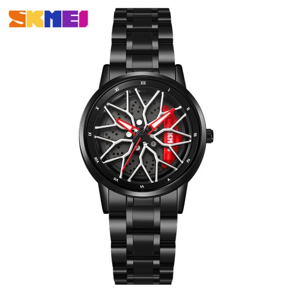 Shikemei new men's watch personality wheel quartz watch stainless steel waterproof fashion men's watch wholesale men