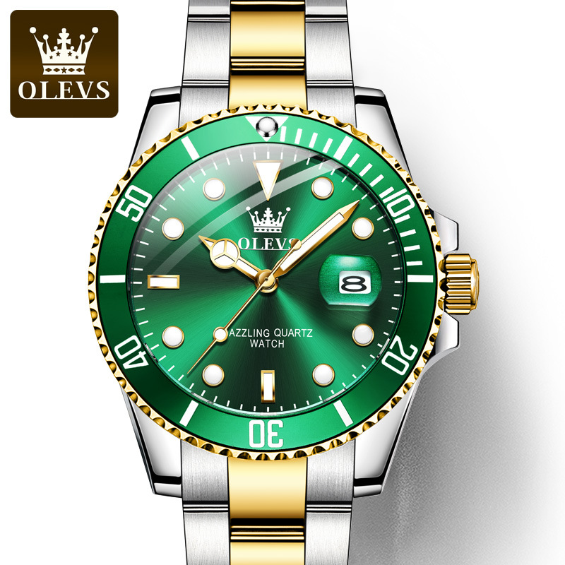 One piece of Oris watch green waterproof ghost quartz watch Douyin live broadcast fashion trendy brand men’s watch men’s watch zybercart.com