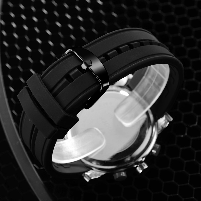 Sinobi Men’s Watch Men’s Double Luminous Cool Creative Sports Silicone Watch Electronic Watch Cross-border S9368 zybercart.com