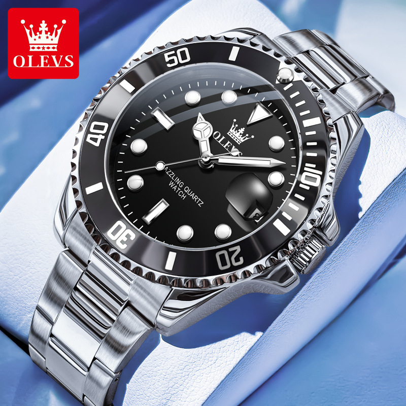 One piece of Oris watch green waterproof ghost quartz watch Douyin live broadcast fashion trendy brand men’s watch men’s watch zybercart.com