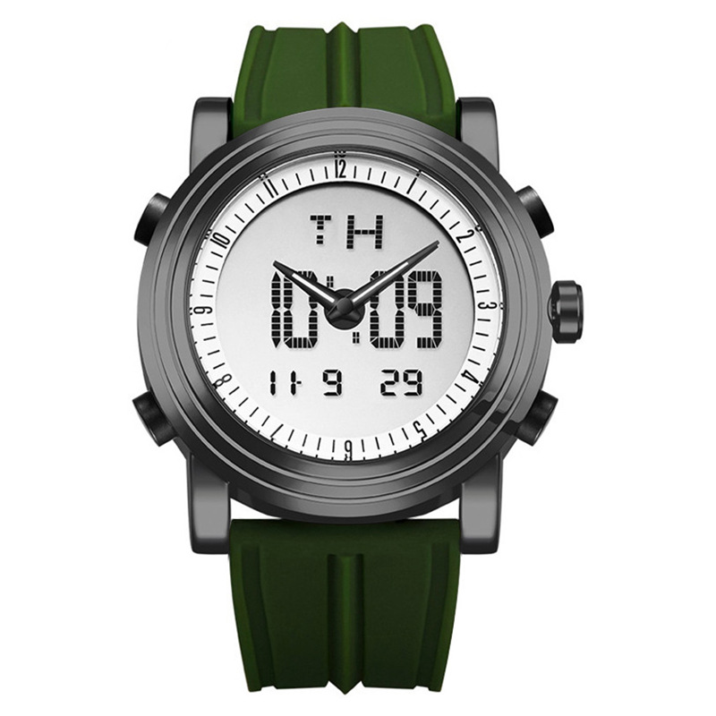 Sinobi Men’s Watch Men’s Double Luminous Cool Creative Sports Silicone Watch Electronic Watch Cross-border S9368 zybercart.com
