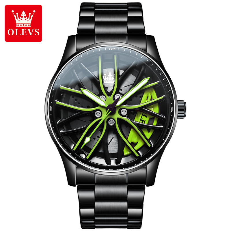 Celebrity endorsement of Olys brand watches fashion trend hollow luminous waterproof quartz watch men’s watch men’s watch zybercart.com Extras