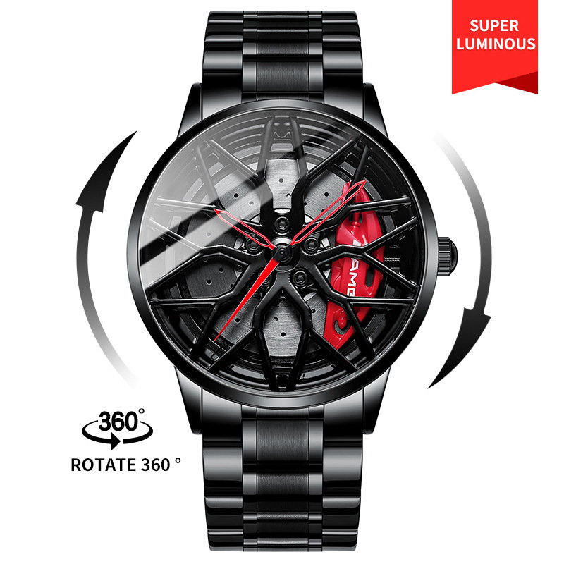 SVJ dropshipping men’s watch high-end authentic wheel watch three-dimensional hollow C63 forged men’s watch quartz watch zybercart.com