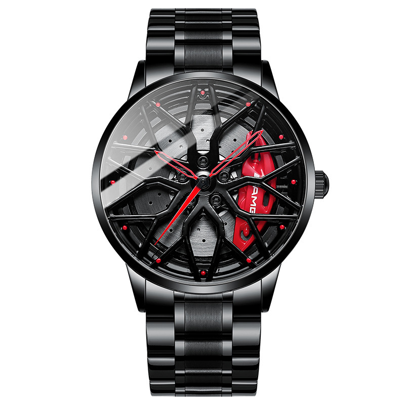 SVJ dropshipping men’s watch high-end authentic wheel watch three-dimensional hollow C63 forged men’s watch quartz watch zybercart.com
