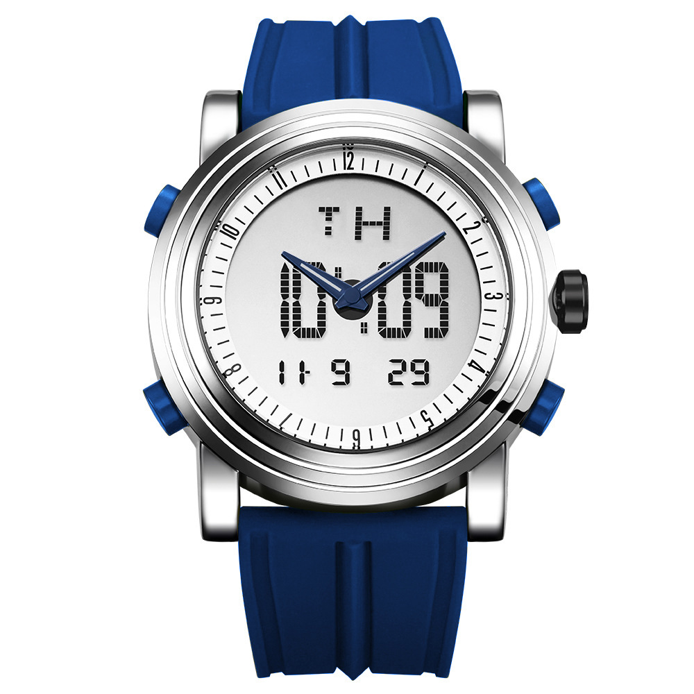 Sinobi Men’s Watch Men’s Double Luminous Cool Creative Sports Silicone Watch Electronic Watch Cross-border S9368 zybercart.com