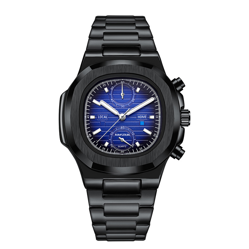 New Kingston brand Nautilus watch cross-border men’s watch waterproof multi-function quartz watch business men’s watch zybercart.com