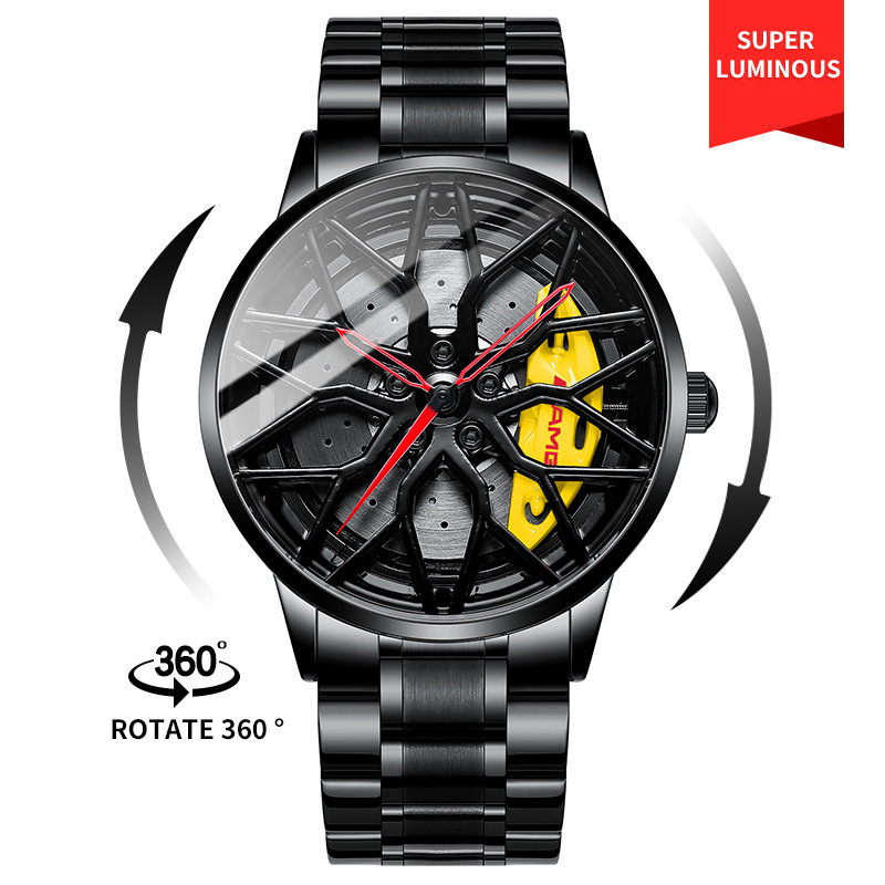 SVJ dropshipping men’s watch high-end authentic wheel watch three-dimensional hollow C63 forged men’s watch quartz watch zybercart.com