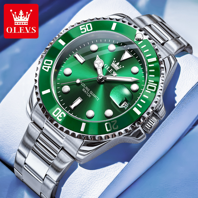 One piece of Oris watch green waterproof ghost quartz watch Douyin live broadcast fashion trendy brand men’s watch men’s watch zybercart.com
