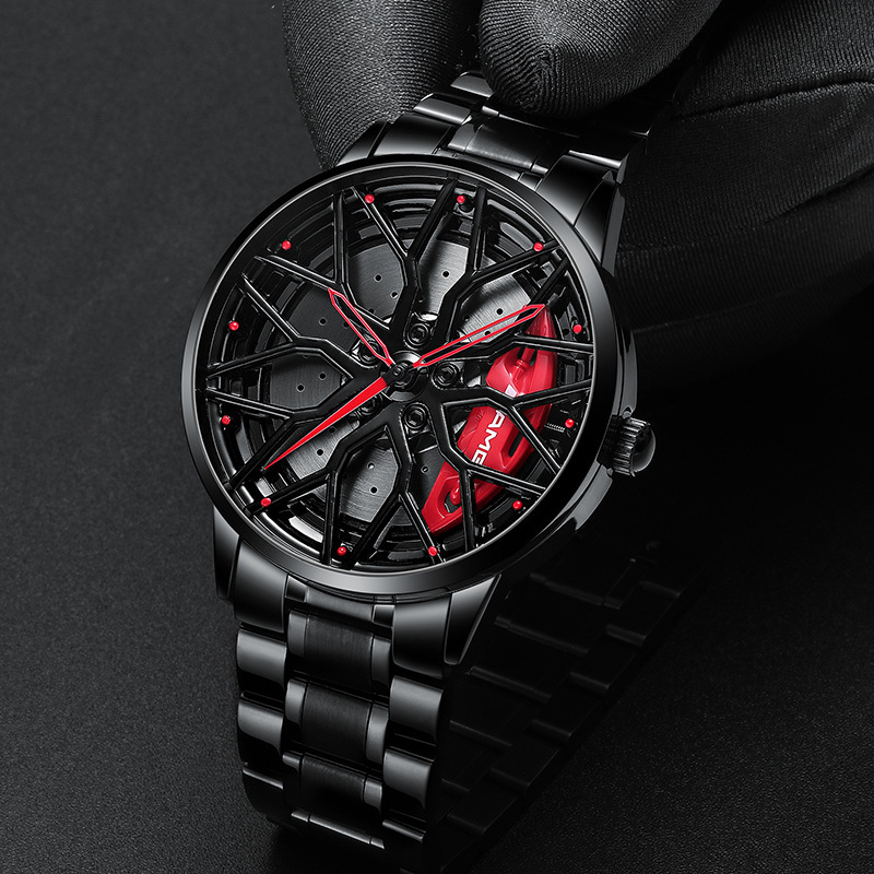 SVJ dropshipping men’s watch high-end authentic wheel watch three-dimensional hollow C63 forged men’s watch quartz watch zybercart.com