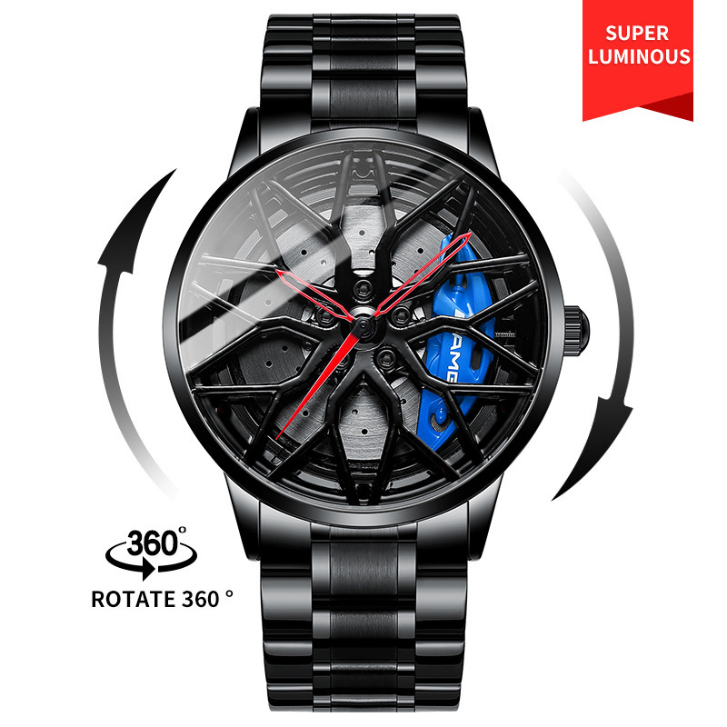 SVJ dropshipping men’s watch high-end authentic wheel watch three-dimensional hollow C63 forged men’s watch quartz watch zybercart.com
