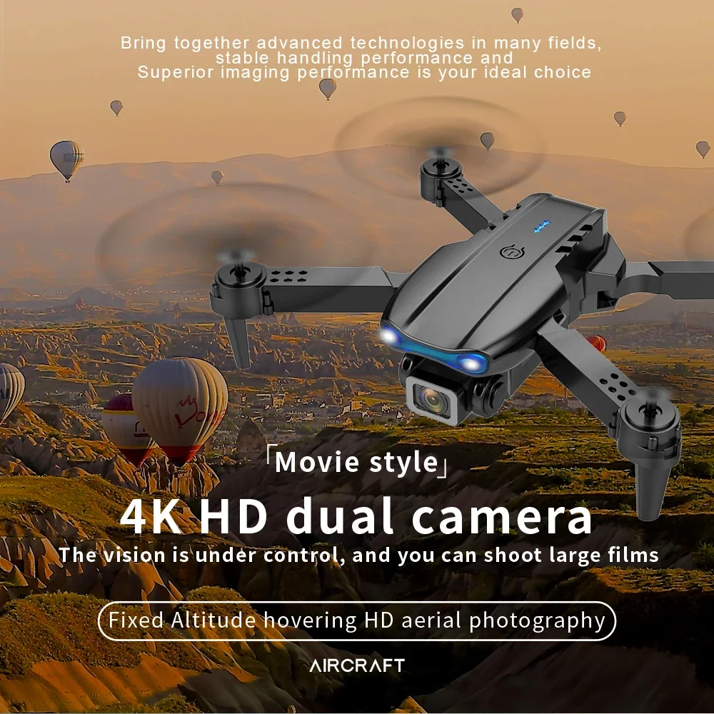 KBDFA K3 E99 Pro Drone Professional Quadcopter Obstacle Avoidance Drones RC Helicopters 4K Dual Camera Dron Remote Control Toys zybercart.com