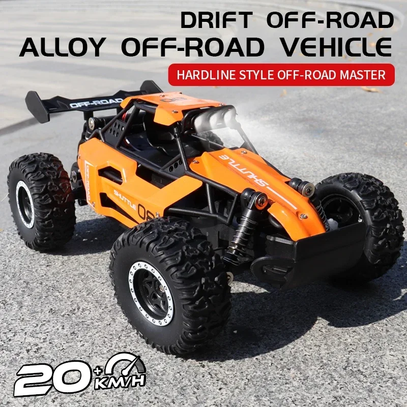 RC Car 2.4Gh Model With LED Lights 2WD High Speed Off-road Remote Control Climbing Vehicle Outdoor Cars Drift Kid Toys Boys Gift zybercart.com