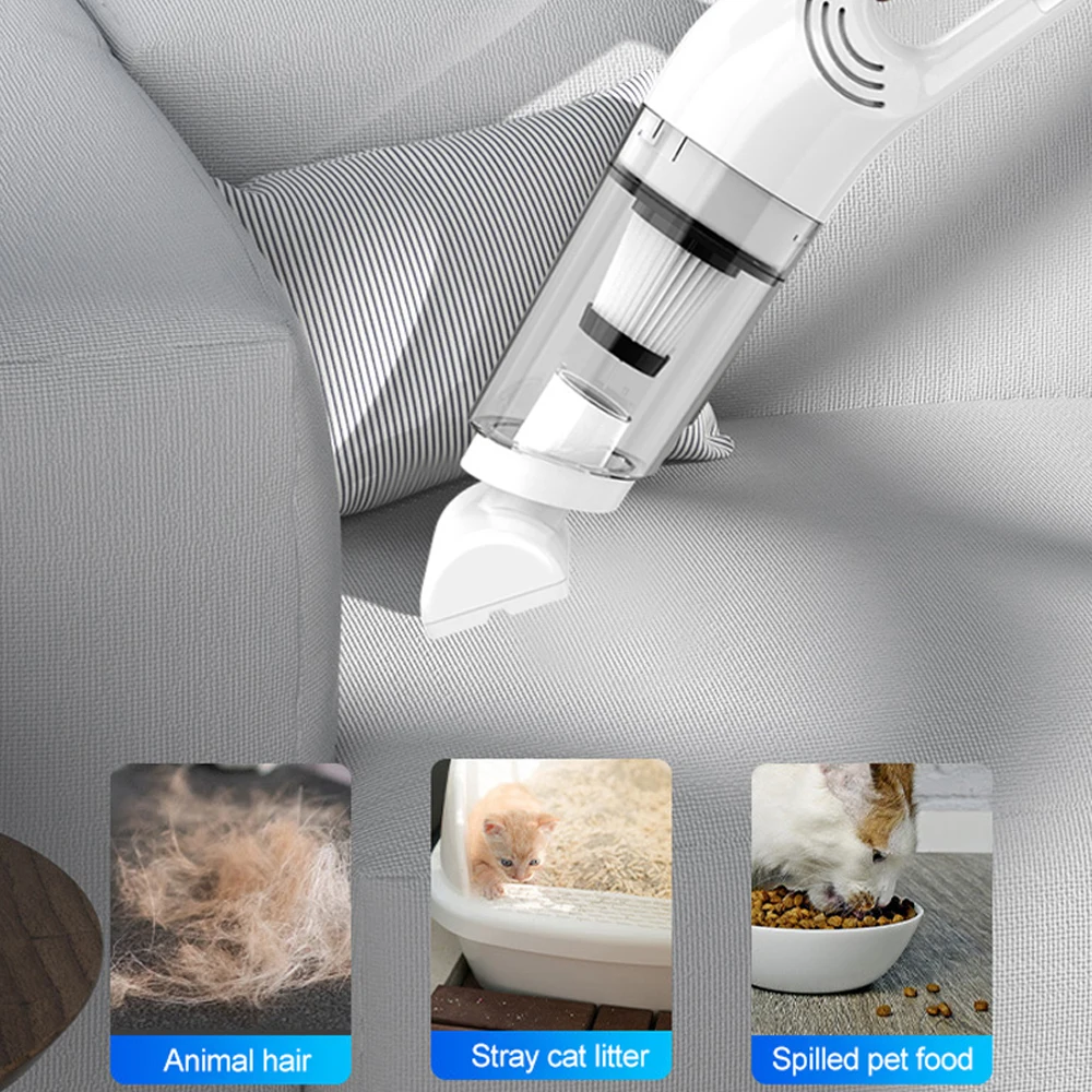 Handheld Home Vacuum Cleaner Rechargeable Portable Vacuum Cleaner Car Home Dual Purpose Wireless Dust Catcher Pet Hair 10000PA zybercart.com