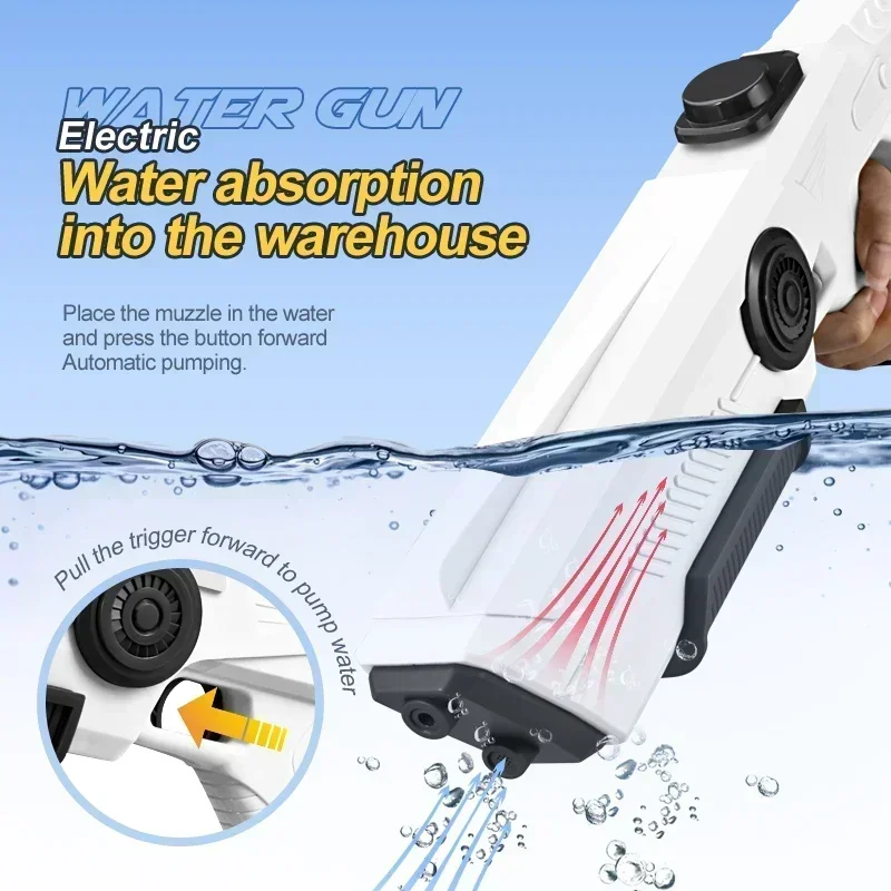 Electric Automatic Water Storage Gun Toys Portable Children Summer Beach Outdoor Fight Fantasy Spray Gun Toys Boy Kid Adult Game zybercart.com Electric Automatic Water Storage Gun Toys Portable Children Summer Beach Outdoor Fight Fantasy Spray Gun Toys Boy Kid Adult Game zybercart.com Extras