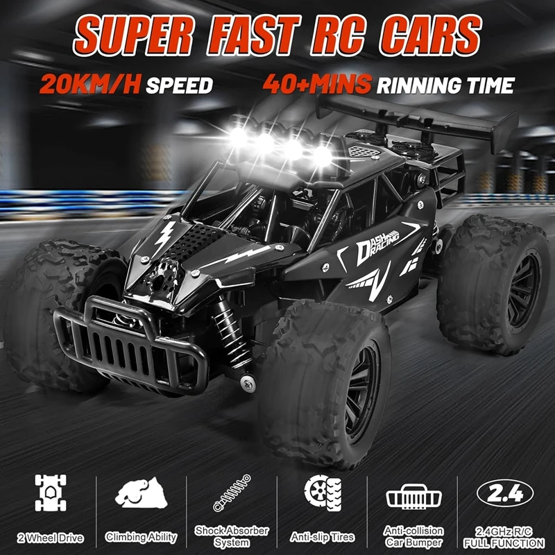 1:16 RC Car Remote Control Cars Radio Buggy Truck Drift Racing Climbing Off Road Vehicle Outdoor Toy for Boys Kids Children Gift zybercart.com