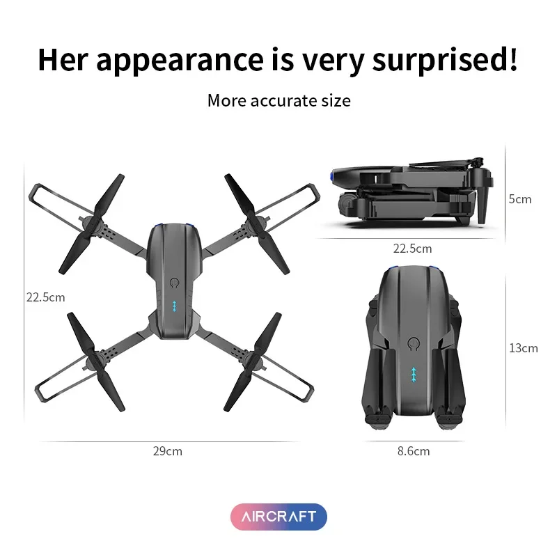 KBDFA K3 E99 Pro Drone Professional Quadcopter Obstacle Avoidance Drones RC Helicopters 4K Dual Camera Dron Remote Control Toys zybercart.com