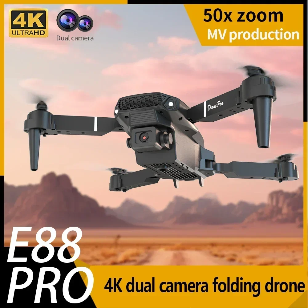E88 Mini RC Drone with 4K HD Camera, WiFi FPV, Foldable Quadcopter, Ideal for Children as a Toy or Gift zybercart.com