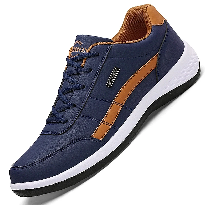 Pu Leather Men Shoes Sneakers Trend Casual Breathable Leisure Male Sneakers Non-Slip Footwear Vulcanized Shoes Tenis Masculino zybercart.com Bags
