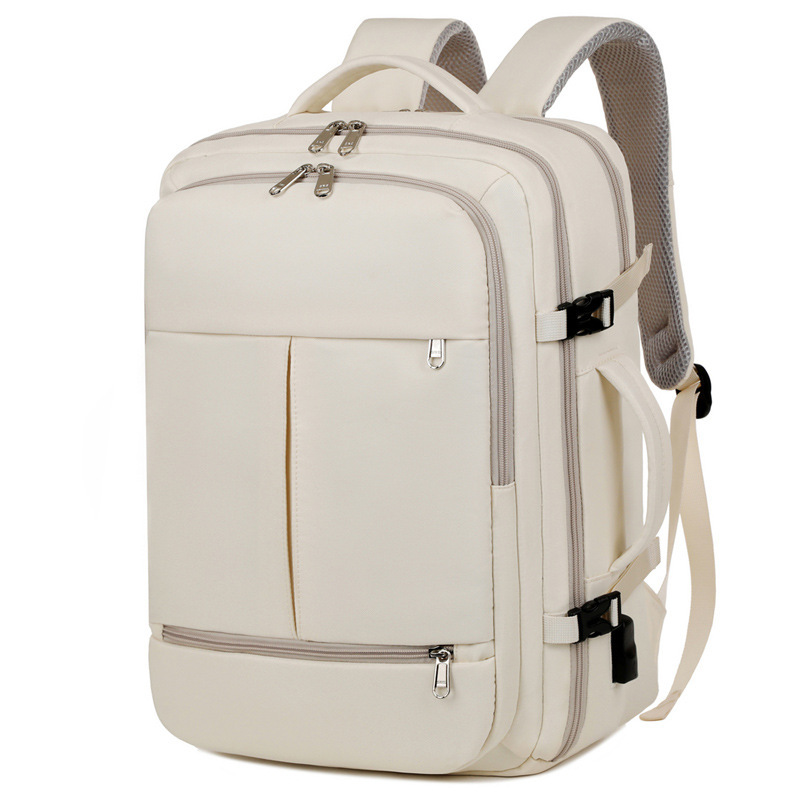 Large Capacity Backpack For Women Men Multiple Pockets And Zippers Versatile Computer Bags Business Travel Backpack zybercart.com Bags & Shoes