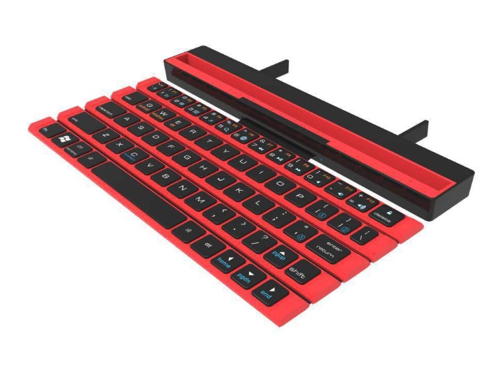 Outdoor Office Portable Folding Wireless Reel Keyboard zybercart.com Technology