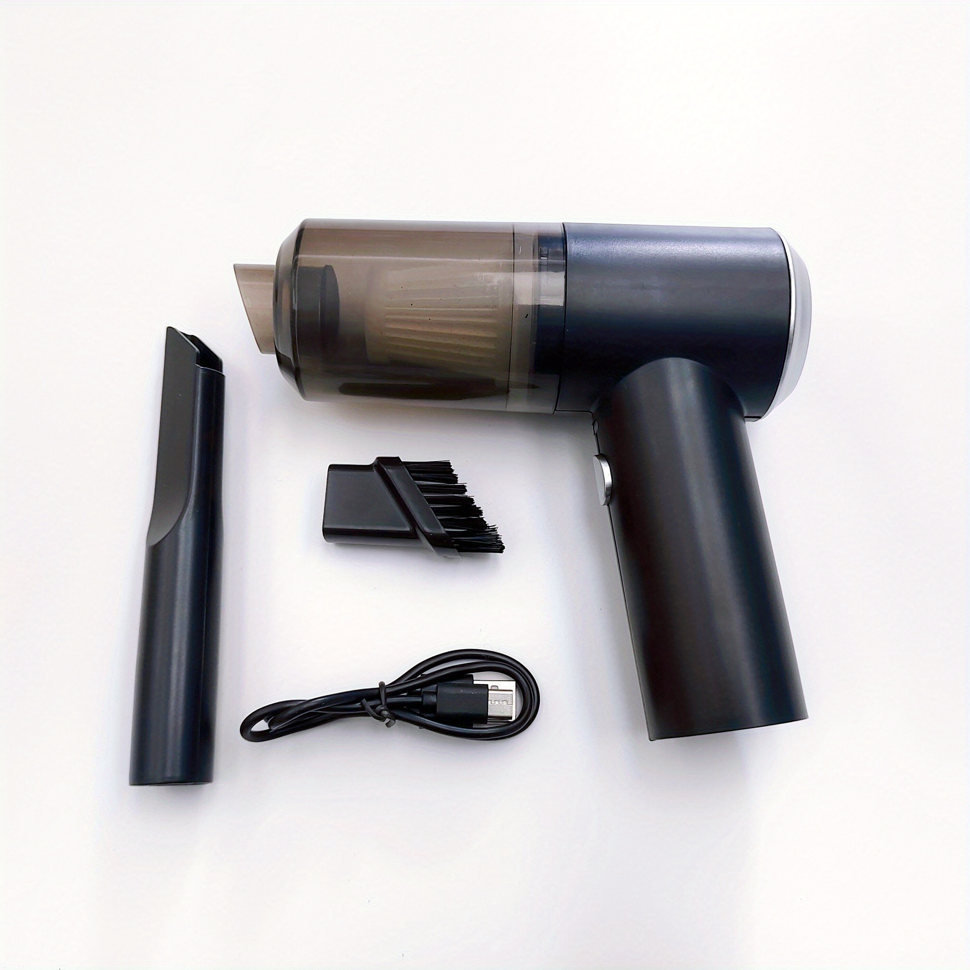 Portable Car Vacuum Cleaner, Handheld Vacuum High Power Cordless, Hand Vacuum Rechargeable Easy To Clean Car Interior, Desktop, Sofa, Keyboard, Drawer And Crevices, Small Spaces zybercart.com Extras