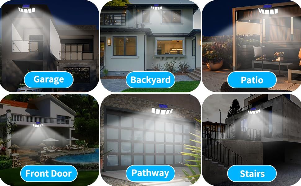 Split Waterproof Solar Outdoor Street Light 5 Side Adjustable 7000K 300 L zybercart.com Extras