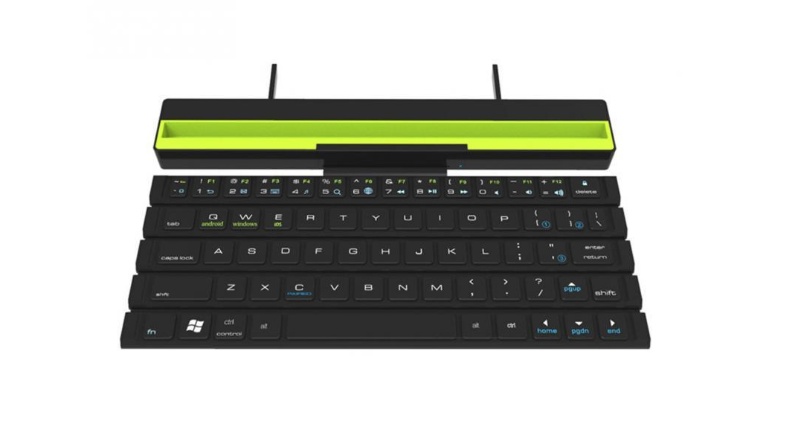 Outdoor Office Portable Folding Wireless Reel Keyboard zybercart.com Technology