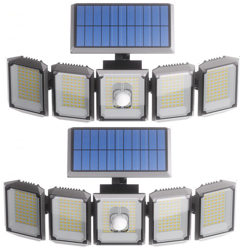 Split Waterproof Solar Outdoor Street Light 5 Side Adjustable 7000K 300 L zybercart.com Extras