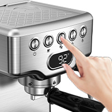 Geek Chef Espresso Machine, 20 Bar Espresso Machine With Milk Frother For Latte, Cappuccino, Macchiato, For Home Espresso Maker, 1.8L Water Tank, Stainless Steel, Ban On Amazon zybercart.com Devices