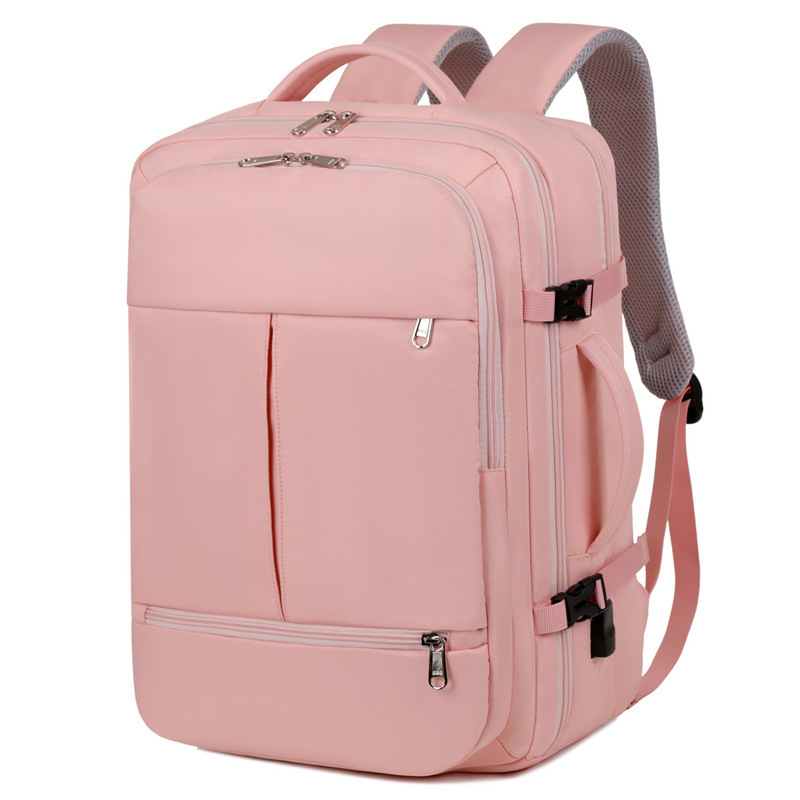 Large Capacity Backpack For Women Men Multiple Pockets And Zippers Versatile Computer Bags Business Travel Backpack zybercart.com Bags & Shoes