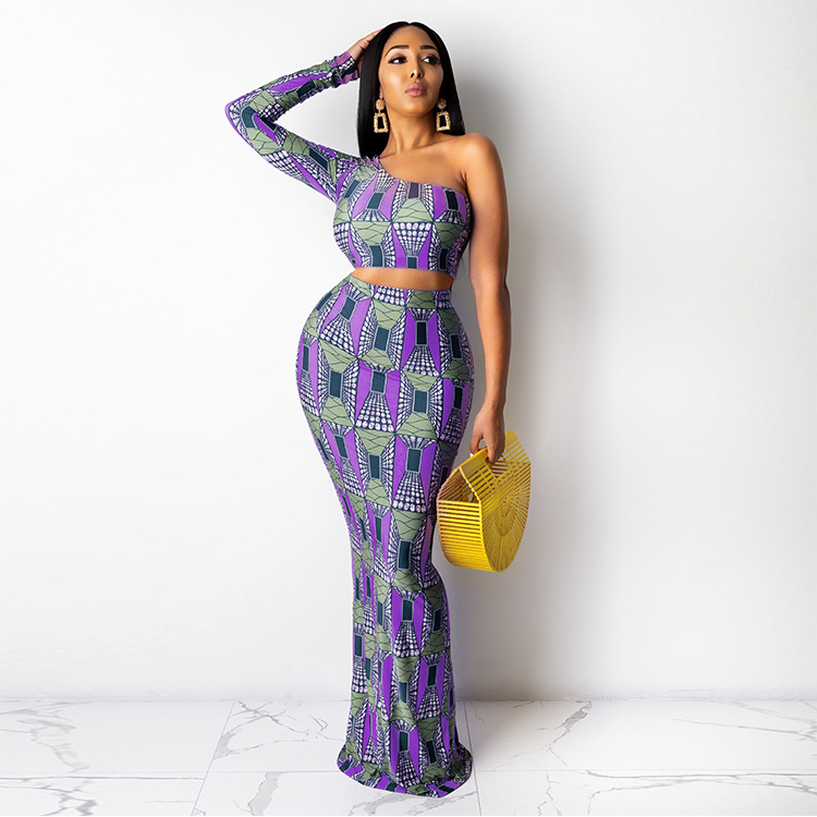 Sexy And Distinctive Printed Long Skirt Set For Women zybercart.com Women's Fashion