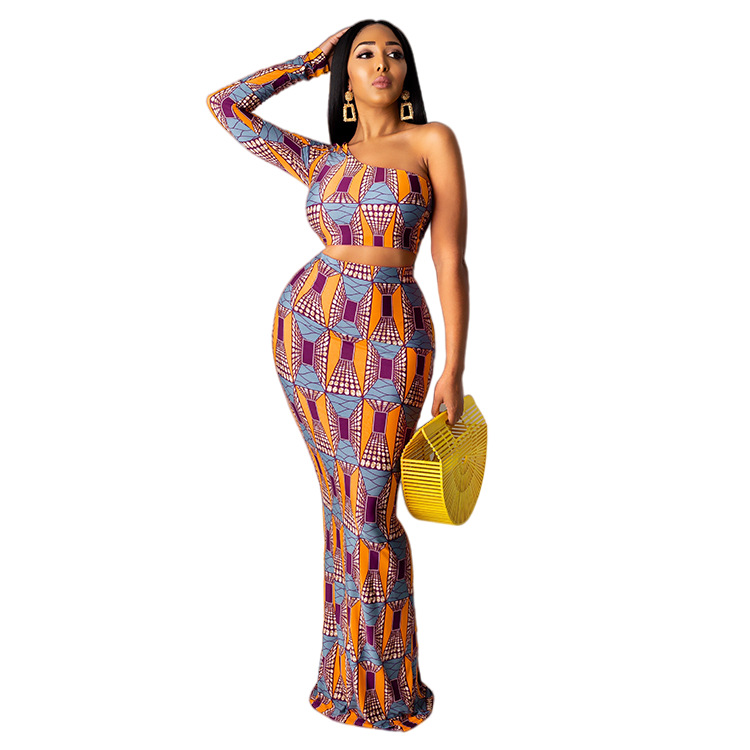 Sexy And Distinctive Printed Long Skirt Set For Women zybercart.com Women's Fashion