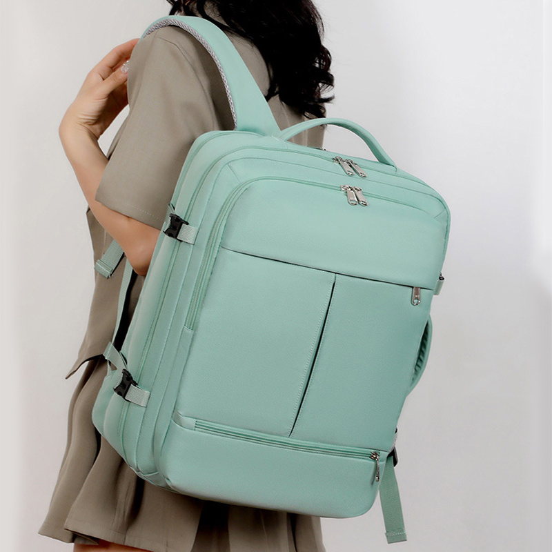 Large Capacity Backpack For Women Men Multiple Pockets And Zippers Versatile Computer Bags Business Travel Backpack zybercart.com Bags & Shoes
