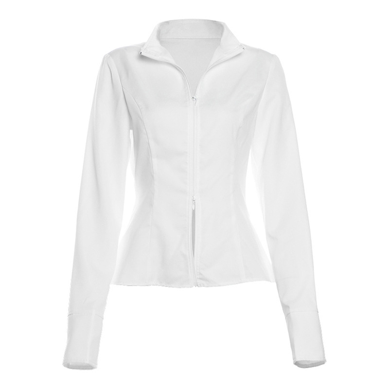 Slim Suits V-neck ZIpper Long-sleeved Top And Mini Skirt Ins Fashion Two-piece Set Women Clothing zybercart.com Women's Fashion