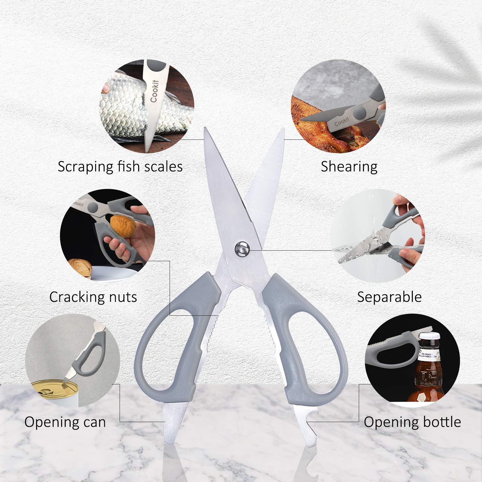 Kitchen Knife Set, 15 Piece Knife Sets with Block, Chef Knives with Non-Slip German Stainless Steel Hollow Handle Cutlery Set with Multifunctional Scissors Knife Sharpener  Amazon Platform Banned zybercart.com Extras
